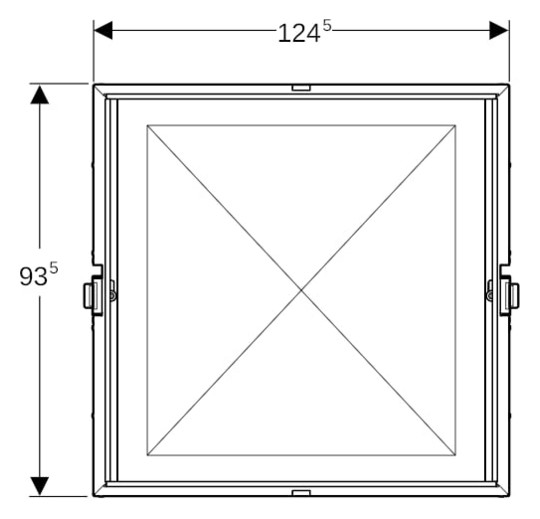 Geberit Rohbaubox ONE Breite 120 cm, für Spiegelschrank, Höhe 90cm, für Trockenbau