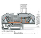 Sicherungs-Reihenklemme Serie 282 steckb 0,2-6qmm Flachsich 25A