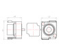 Leitungsauslass Rohr beton Ø32mm 2f 53x64mm