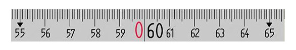 Bild Rahmenbandmaß rostfrei 30mx13mm Maßanfan g A Flextop Ergoline BMI-1