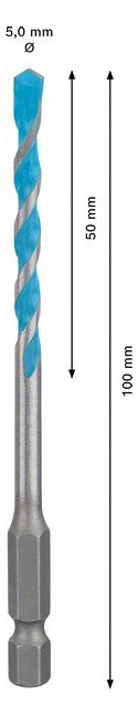 Bild Schlagbohrer EXPERT HEX-9 5x50x100mm Mul tiConstruction Bosch-3