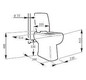 SFA Keramic-Stand-WC SaniCompact Luxe weiß, mit Kleinhebeanlage