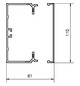 Leitungsführungskanal Kst 61x110x2000mm ver-ws LF-K unbeh 5460qmm RAL9016