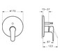 VitrA Bad Fertigmontageset V-Box Root Round UP-Wannenfüll-/Brause-Einhebelmischer, schwarz matt