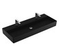 V&B Waschtisch Memento 2.0 120x47cm, 2xHahnloch, ohne Überlauf, ebony C-plus