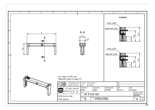 HART ZUGENTLASTUNG           09185649002 