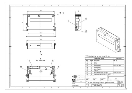 HART HARTING SCHALENGEHAEUSE 09050480501 