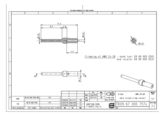 HART Kontaktstift            09670007576 