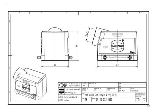 HART Tüllengehäuse           09200321520 