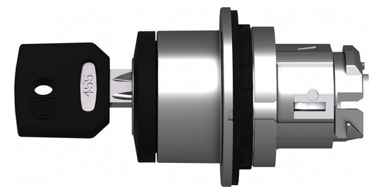 Schlüsselschalter 2stuf rnd Ø30,5mm Tastend