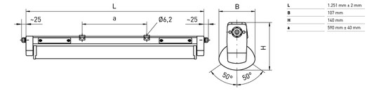 NORKA ERFURT LED DB m1200,  4454902429-E 