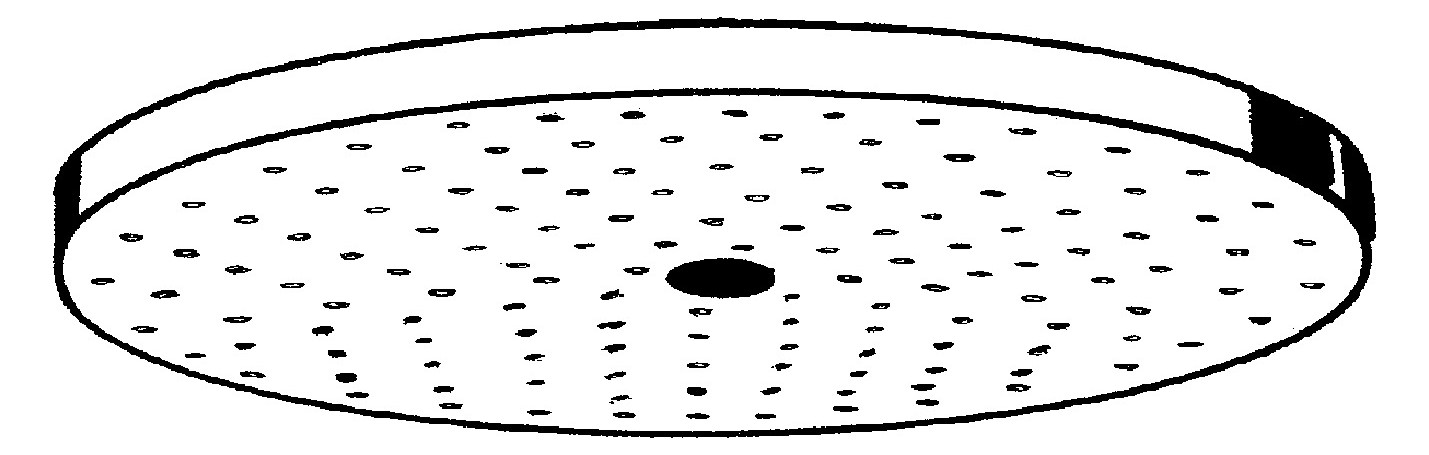 hansgrohe Tellerkopfbrause Axor Starck Decken- oder Wandmontage, 240mm, 1jet, brushed black chrome