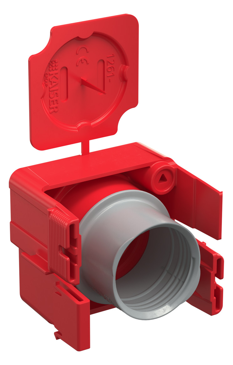 Leitungsauslass Rohr beton Ø32mm 2f 53x64mm