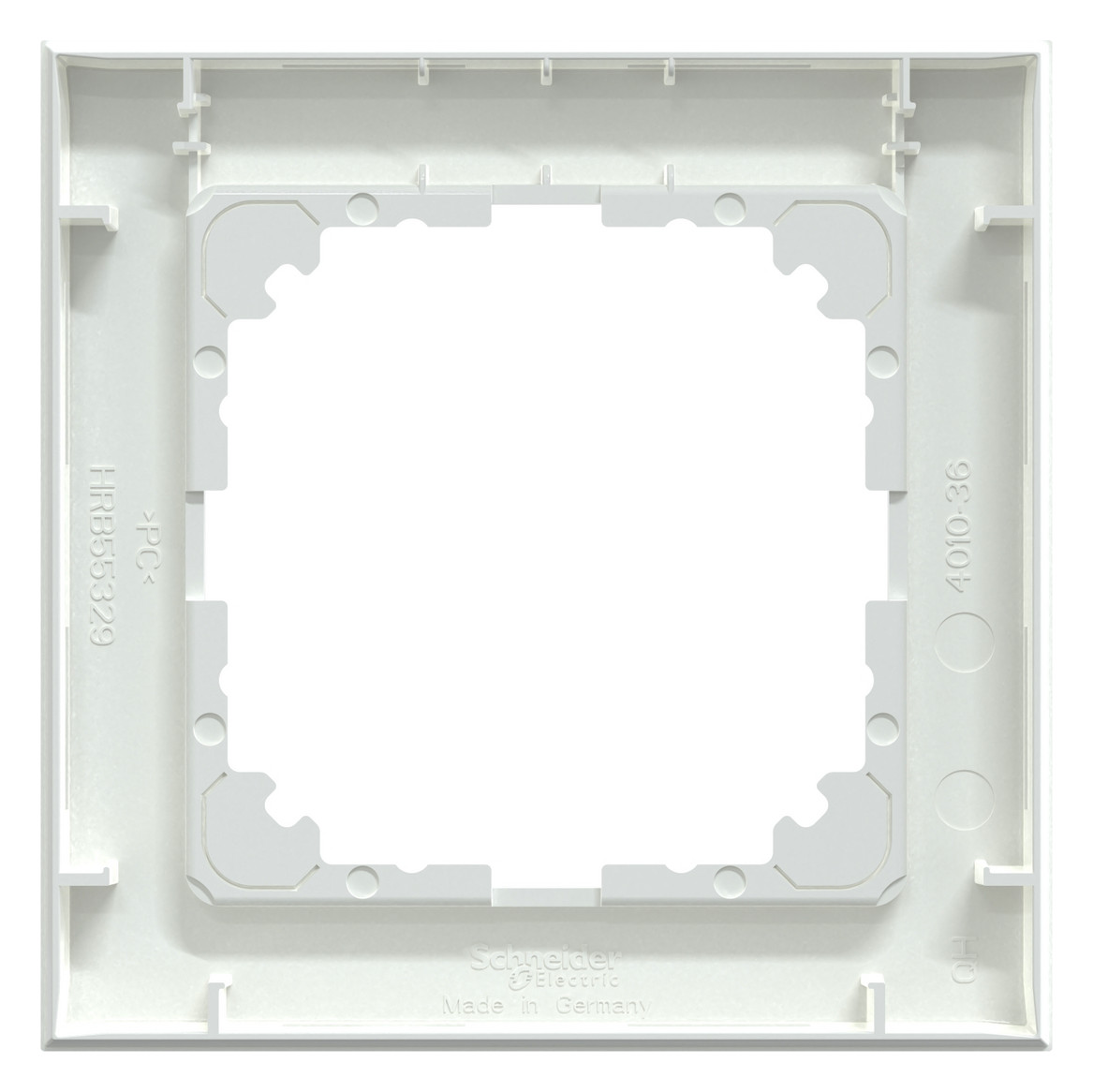 Rahmen 1f akws glz M-Pure Kst f.GEB-K aktivweiß Unterputzmontage Thermopl Rahmen 1f akws glz M-Pure Kst f.GEB-K aktivweiß Unterputzmontage Thermopl