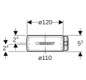 Geberit Spannverbinder Silent db20 DN 100, Edelstahl