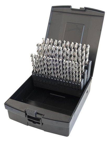 fortis-Spiralbohrer-Satz DIN338N, HSS-Co5 - 41-teilig,...