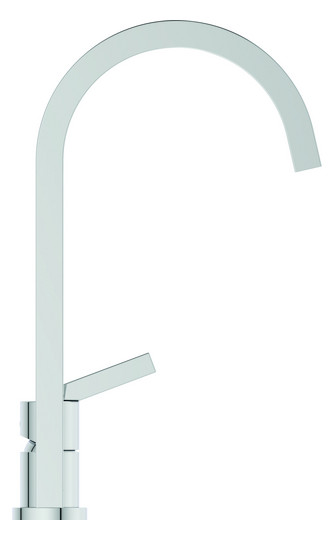 Ideal-Standard Küchen-2-Loch-Armatur Gusto quadratischer, hoher Auslauf, Ausladung 204mm, chrom