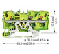 Schutzleiter-Reihenklemme 0,5-6qmm gn/ge 1Etage Hutschiene TH35