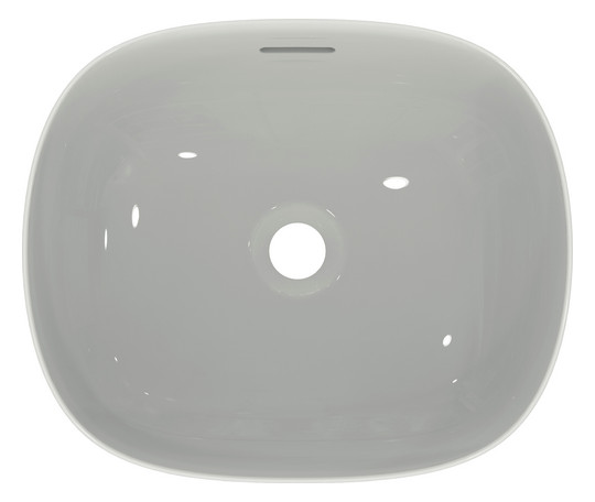 Ideal-Standard Waschtisch Linda-X ohne Hahnloch, mit Überlauf, 45x38x15,5cm, weiß Ideal Plus