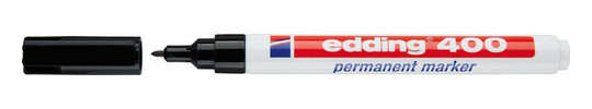 edding-Permanentmarker Nr.400, schwarz - ca.1 mm