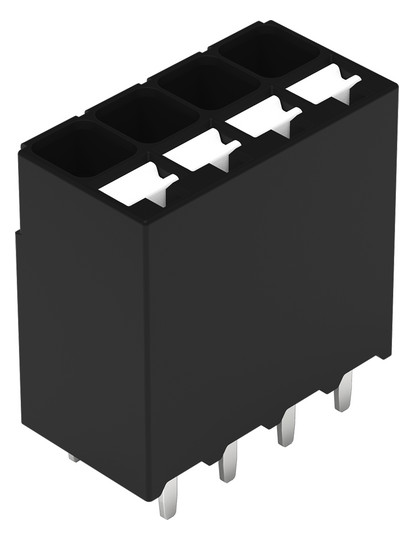 Printklemme 4f 1re sw RM=3,5 0,14-1,5qmm Federzug/THR 0,25-1,5qmm