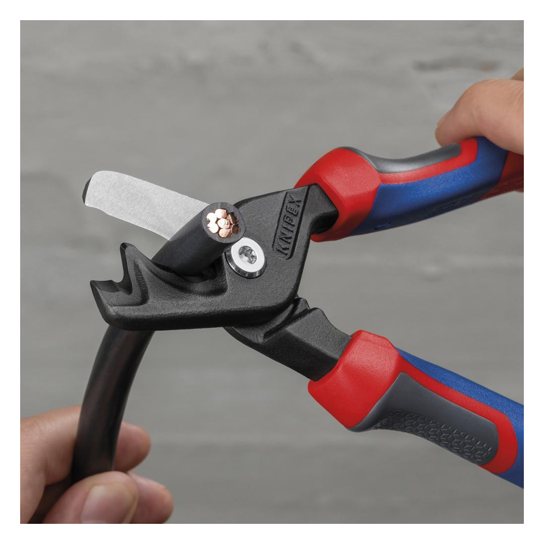 Bild Kabelschere SB mit Mehrkomponenten-Griff en 225mm schlanke Kopfform KNIPEX-3