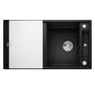BLANCO AXIA III 5 S m. Glasschneidbrett SILGRANIT schwarz