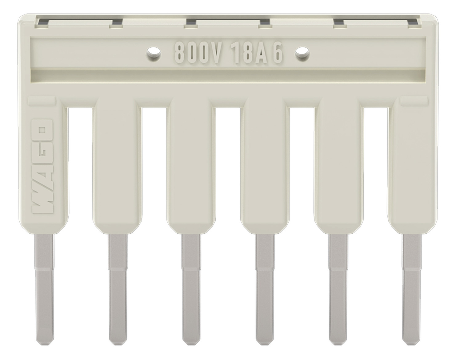 Querverbinder 6p Serie 2001 steckb isol 18A m.Berührungss