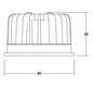LED-Modul 6W 1LED 17V 3000K 730lm 38° DC LEDmodul
