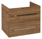 V&B Waschtisch-Unterschrank Avento 63x51,4x48,4cm, 2 Auszüge, wandhängend, Griff Chrome Glanz, Kansas Oak