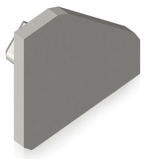 Endkappe alu L17,5mm B17,5mm H4,5mm Endkappe alu L17,5mm B17,5mm H4,5mm