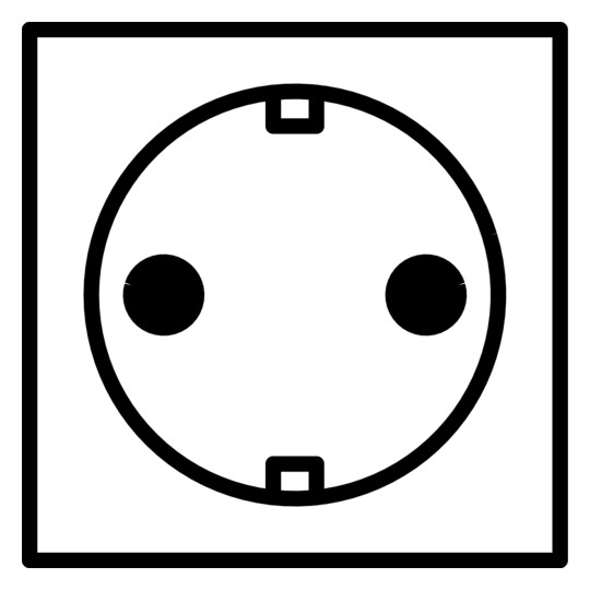 Schutzkontaktsteckdose IP anth Steckdosenelement