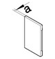 Endstück GEB-K 130x68mm Kst li/re ver-ws RAL9016 hfr unbeh