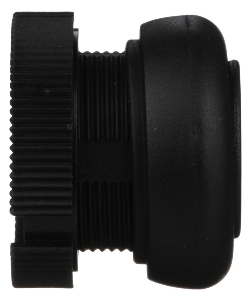 Drucktaster Front 1f sw Ø22,5mm rnd IP65 Tastend