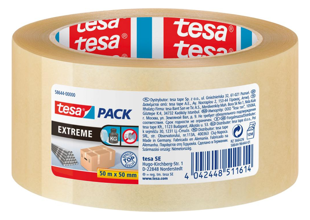 Bild tesapack 50m x 50mm Extreme transparent 58644-0