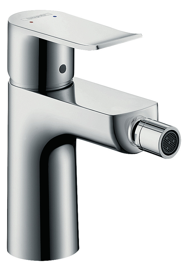 hansgrohe Bidet-Einhebelmischer Metris mit Zugstangen-Ablaufgarnitur, chrom