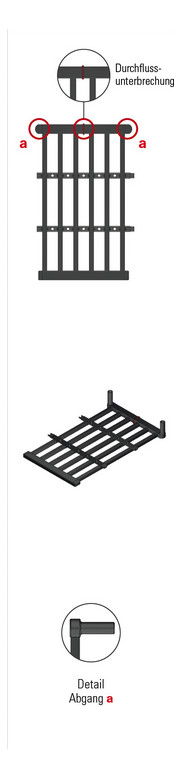 aquatherm Heiz-Kühlregister black 60 x 325 cm = 1,95 qm, 90Grad