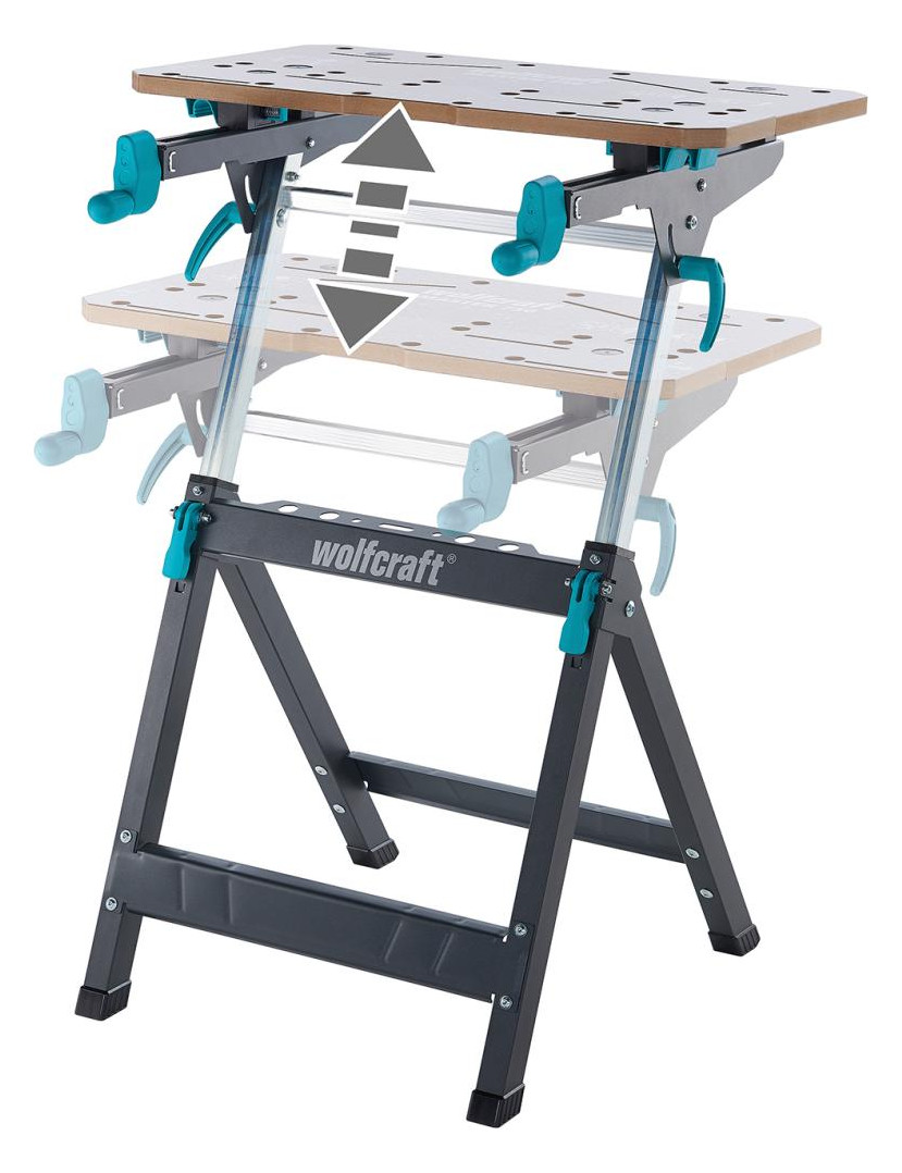 Bild Klappbare Werkbank, Spanntisch, MASTER 7 50 ergo 680x700x950mm - wolfcraft-1