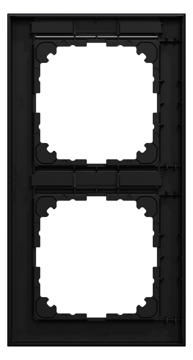 Rahmen 2f sw mt vert BSF Kst Thermopl Textfeld/Beschriftungsfläche