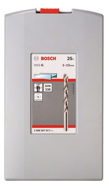 Bohrerset 25tlg Ø1-13mm HSS-G Box KstBox