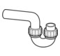 Geberit Rohrbogen-Geruchsverschluss PE DN 100, PE-HD