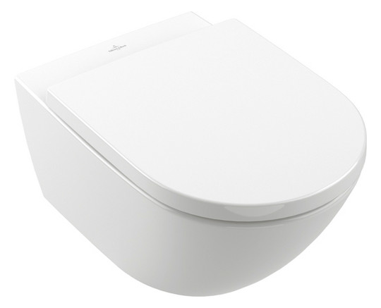 V&B Combi-Pack-Wand-Tiefspüler Subway 3.0 TwistFlush, mit WC-Sitz, weiß