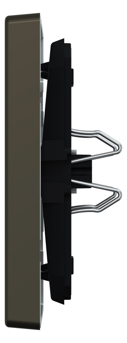 Wippe Schalter System Design mokka metallic Kennz.0/1