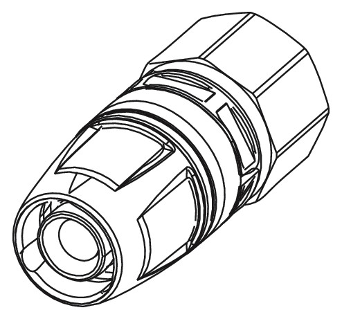 TECE Übergangsmuffe TECElogo Push 40 mm x Rp 1 1/2, Messing