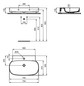 Ideal-Standard Waschtisch Linda-X 1 Hahnloch, ohne Überlauf, 75x50x13,5cm, weiß Ideal Plus