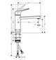 hansgrohe Spültisch-Einhebelmischer 120 Focus M42 Vorfenstermontage, 1jet, chrom