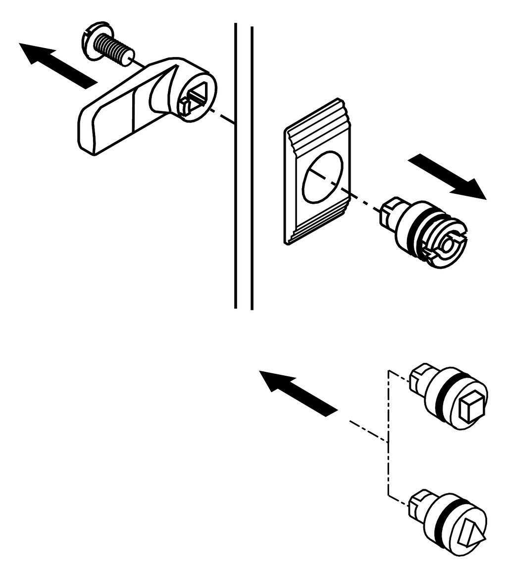 Verschlusseinsatz vierkant