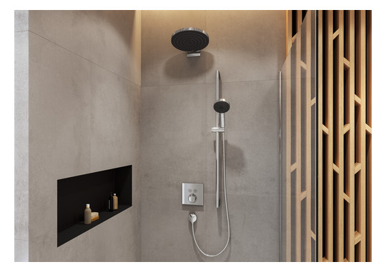 hansgrohe Fertigmontageset ShowerSelect UP-Thermostat, 2 Verbraucher, chrom