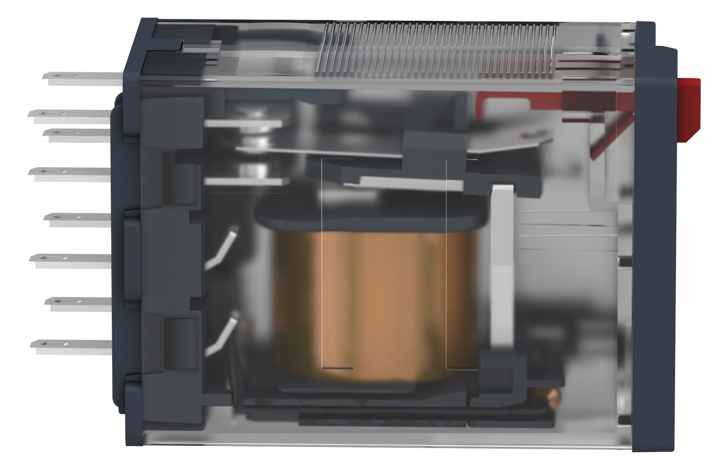 Schaltrelais 240V/AC 4W IP40 21x27x55mm Steckanschl