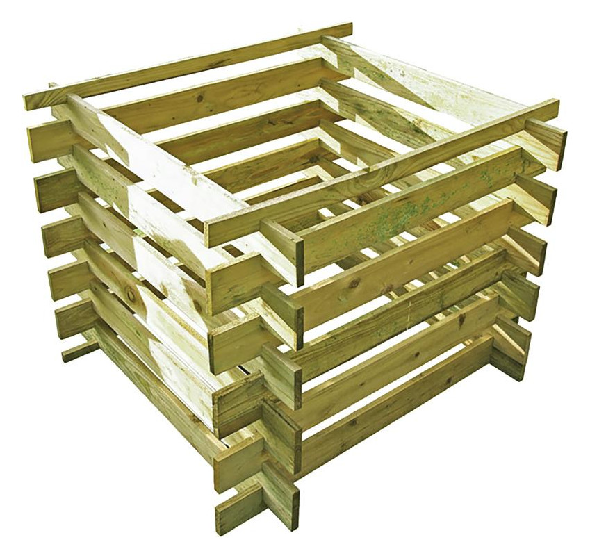 Bild BODO Holzkomposter 120 x 120 x 70 cm, St ecksystem kdi-grün - n.a.-0
